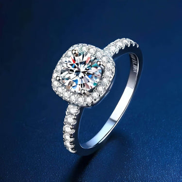 Real Brilliant Moissanite Rings For Women - In 0.5CT 1CT 2CT 3CT Center Stone! -, Rings , Drestiny , 4, 4.5, 5, 5.5, 6, 6.5, 7, 7.5, 8, 8.5, 9, Australia, Canada, FR, New Zealand, Rings, Silver, United Kingdom, United States , Drestiny , www.shopdrestiny.com
